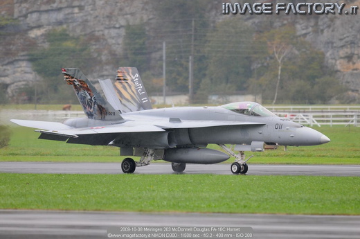 2009-10-08 Meiringen 203 McDonnell Douglas FA-18C Hornet